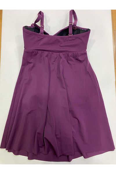 Kom SOLID COLOR RIBBON DETAILED DRESS SWIMSUIT