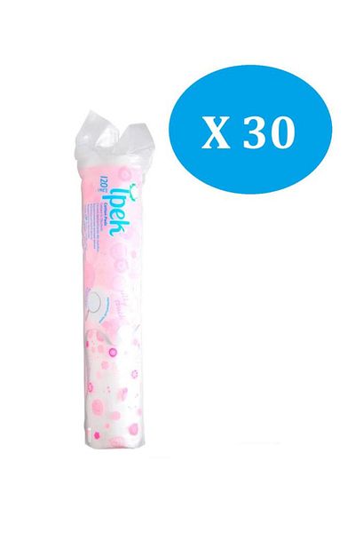İpek Silk Makeup Removal Pad 120 Pieces x 30 Pieces - 1 BoxDisc Cotton