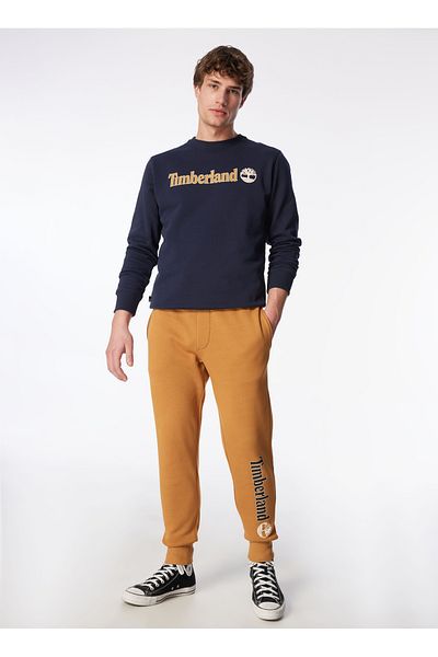 Timberland Ανδρικό κίτρινο φούτερ - TB0A5YFBP471 Βουρτσισμένη πλάτη