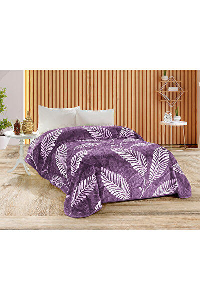 Evlen Home Collection 4 Kg Battaniye Supersoft Embos Kalın Yumuşak Peluş Çift Kişilik Yumoş 220x240 Cm Eminella Lila