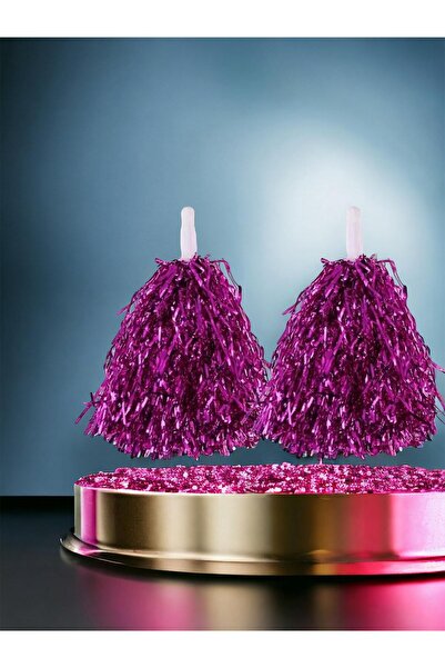 Mor Renk 23 Nisan 29 Ekim Gösteri Ponponu 1 Çift