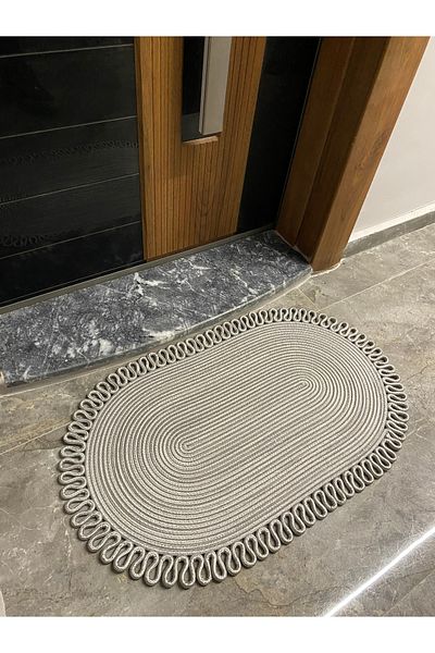 MaVaux Dublin Series Jute, Patterned Door, Door Mat, Bath Mat, Balcony Mat / Gift, Household Item
