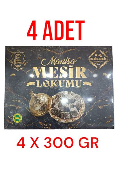MANİSA BİRLİK Manisa Mesir Turkish Delight - 4 Pieces, 300 Gr Each