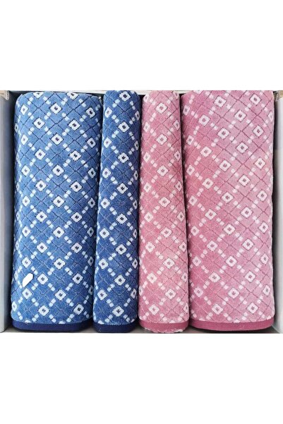 Özdilek DIAMOND SOFT LACIVERT-BORDO BEST SET HAMAM TAKIMI