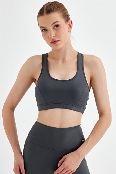GRAB Women's Metallic Shiny Sports Bra