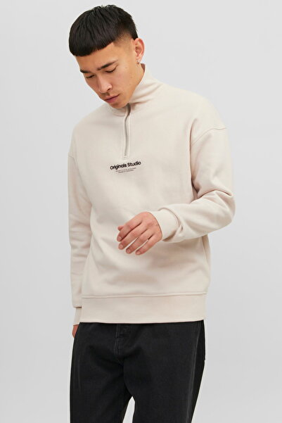 Jack & Jones Ανδρικό φούτερ με μισό φερμουάρ γιακάς - Vesterbro -12241777 - BS