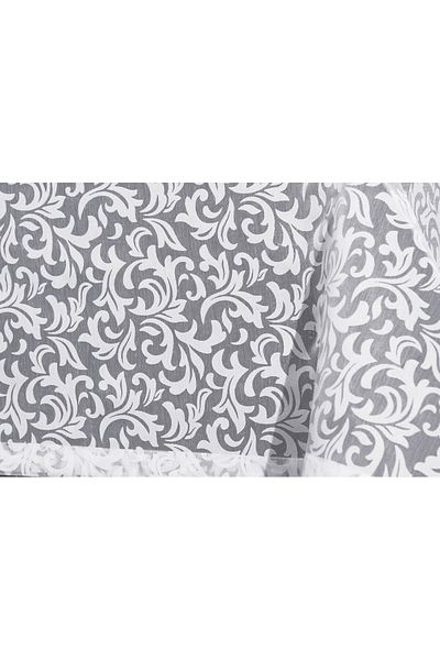 De'Vor Patterned Table Cloth, Special Design Luxury Table Cloth, Burnt Fabric