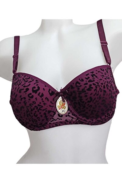 Tektaş Leopard Pattern Padded Underwire Bra
