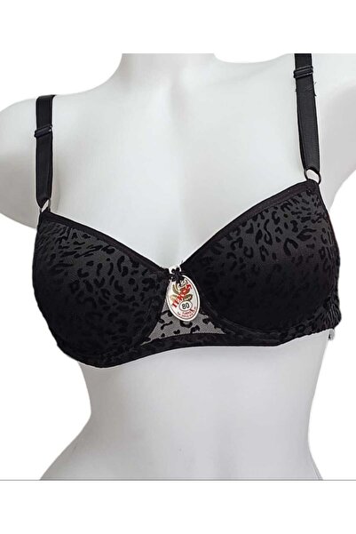 Tektaş Leopard Pattern Padded Underwire Bra