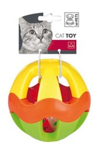 M-PETS Cat Ball with Bell Colorful 12*12*12 Cm