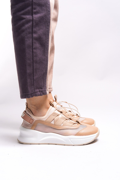 Riccon Yeelluna Kadın Sneaker 00122353 Bej