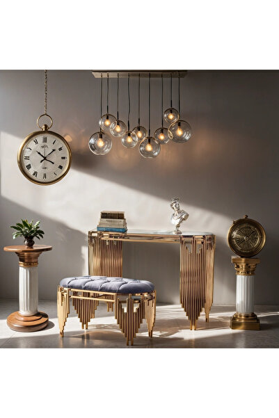 Ekgconcept Piyano model dresuar ve puf  paslanmaz kararmaz ultra lüx kaplama