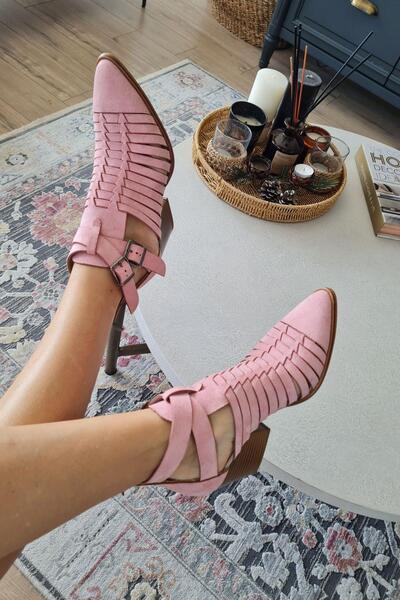 TOPUKLA 019 1007 Topukla Kadın Süet Yazlık Bot