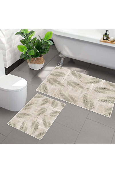 VİVİCAHOME Set de 2 covorașe de baie cu bază anti-alunecare imprimată digital...