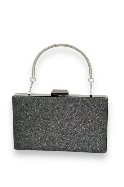 Biçanta Ανθρακί γκρι πλατίνα χρώματος Glitter Μη χυμένο εισαγόμενο Kumsim μετ...