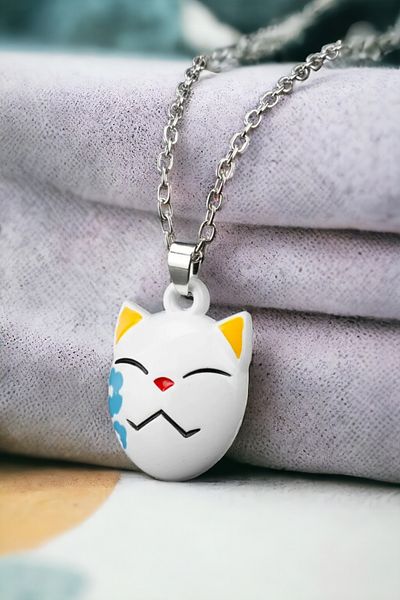 FG KONNİCHİWA DEMON SLAYER EMBLIS KESEN ANIMED MANGA MASK NECKLACE