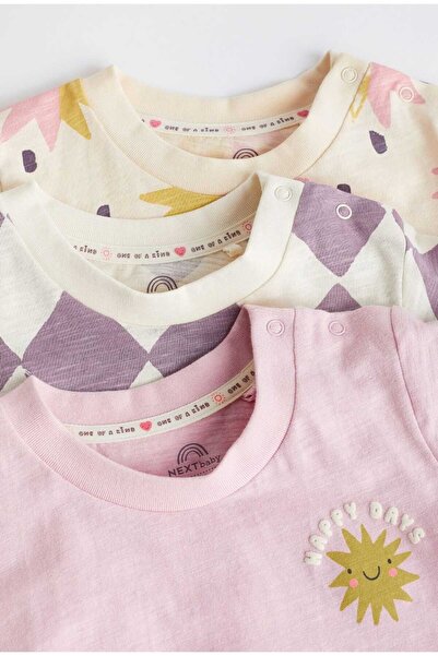 Next Baby 100% Cotton Sun Patterned 3 Piece Romper Set