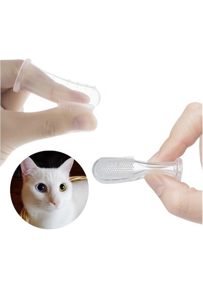 Suencu Cat Playing Rod & Silicone Teething Brush Set