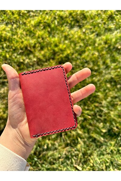 MESACRAFT Mother's Day Gift Genuine Leather Stylish Model Business Card Holder,
