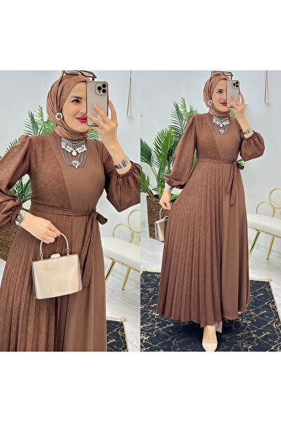 FIRSTESLEM فستان من الكتان أيروبين وثنيات ملفوفة