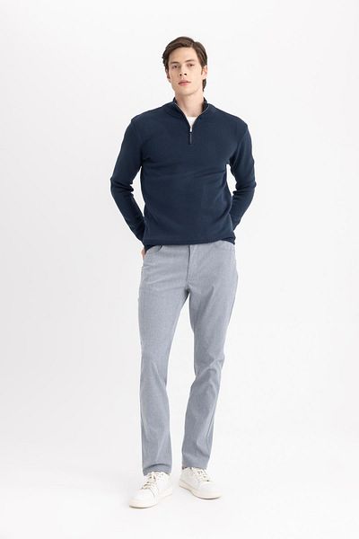 DeFacto Chino Canvas-Hose, schmale Passform, schmale Passform, schmales Bein mit Taschen, T1055az24sp