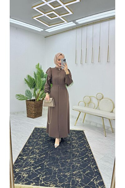 FIRSTESLEM Dubai Crepe Sleeves Frilly Ferace