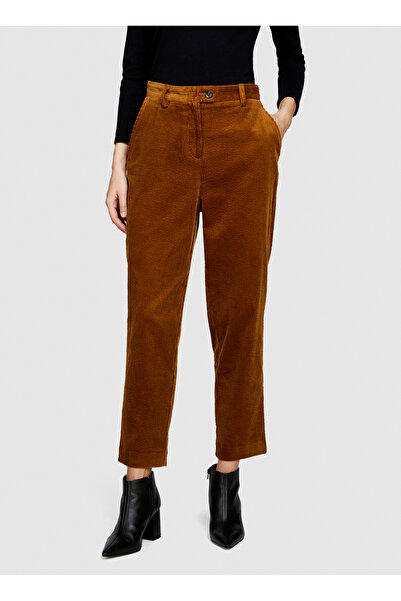 Sisley Yüksek Bel Jogger Kahve Kadın Pantolon 453ULF03Z