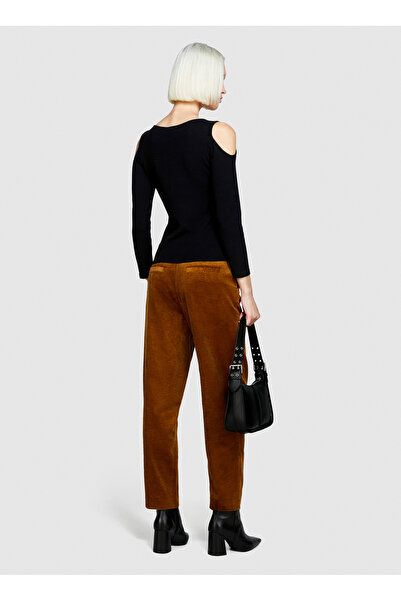 Sisley Yüksek Bel Jogger Kahve Kadın Pantolon 453ULF03Z