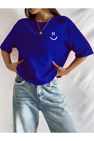 Medinenur Μπλουζάκι Unisex Smiling Face Printed