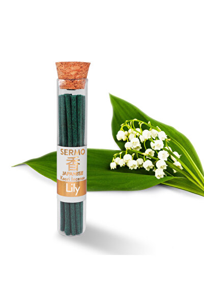 SERMO Kaori Tütsü Cam Tüplü (18 ADET) (LİLY - MÜGE ÇİÇEĞİ)