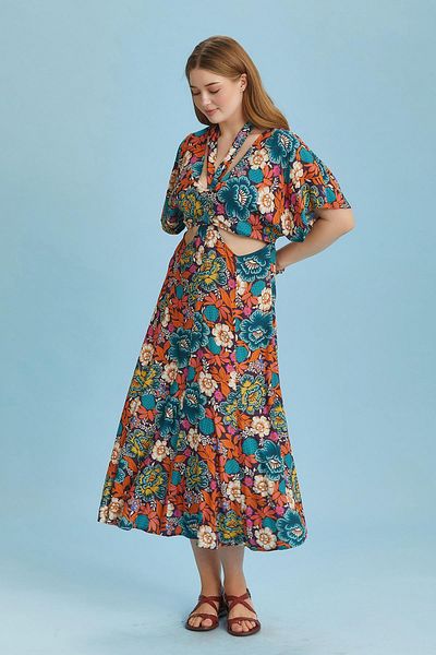 Los banditos Rochie Plus Size cu model etnic