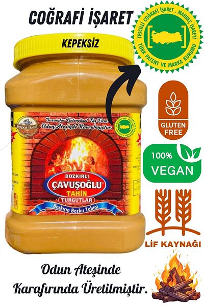 Bozkırlı Çavuşoğlu Wood Fired Steppe Tahini Karafirin Tahini 930g