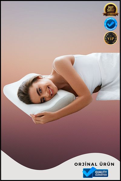OverPazar 50*35 Cm Orthopedic Sleeping Pillow - Eco Neck Pillow
