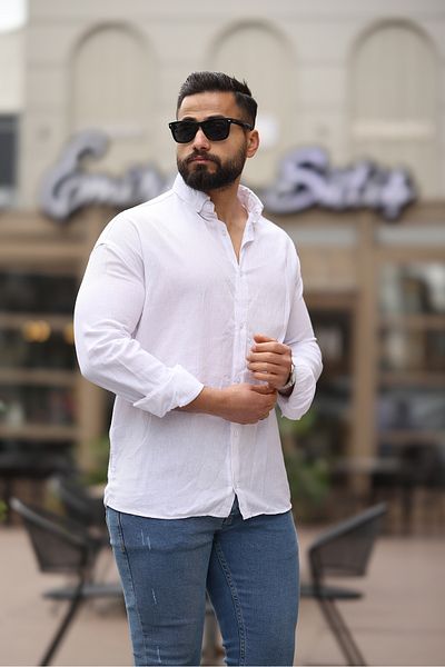 RHONES ΑΝΔΡΙΚΟ ΜΑΚΡΥΜΑΝΙΚΟ ΠΟΥΚΑΜΙΣΟ OVERSIZE