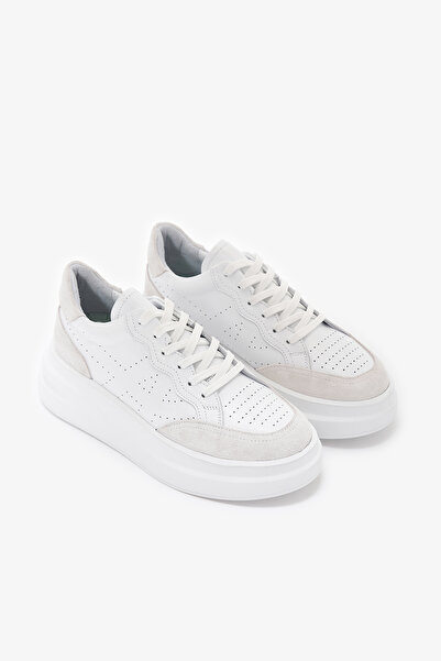 Louis Cardy Venti White Genuine Leather Women's Sneakers