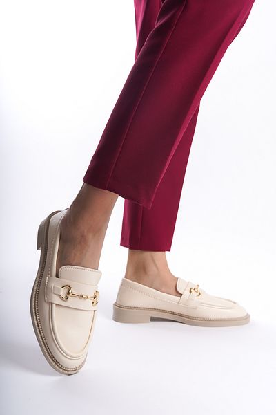 Moda Değirmeni Skin Skin Γυναικεία αγκράφα Loafer Casual Παπούτσια Bg1095-112-0006