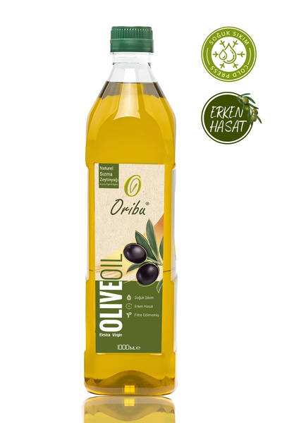 Oribu 2025-2026 Erken Hasat Soğuk Sıkım Naturel Sızma Zeytinyağı- Pet Şişe 1 Lt