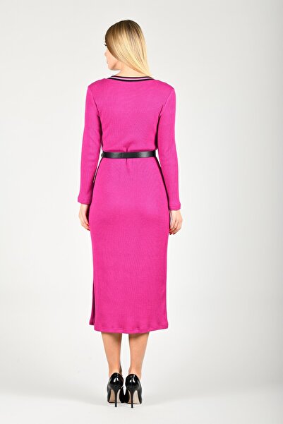 la luce LE330 ELBİSE - Fuşya
