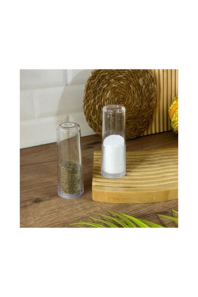 Kadim Vizyon Kelvin Mika 2-Piece Acrylic Salt and Pepper Shakers 11 Cm