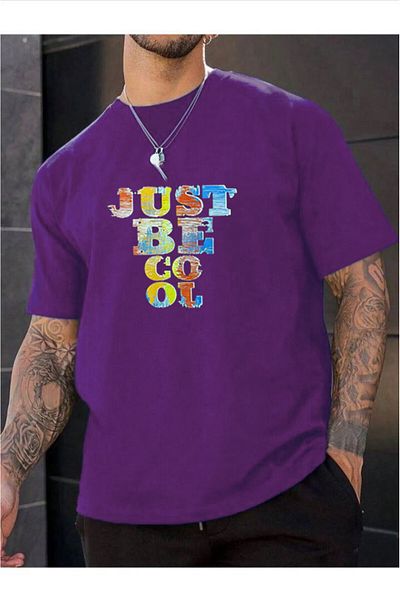 Medinenur Unisex Just Be Cool - Τυπωμένο T-Shirt