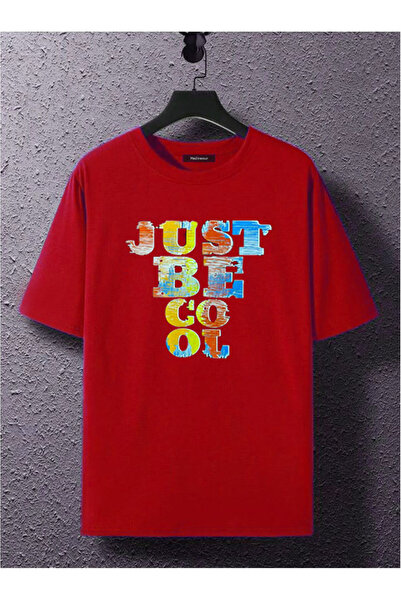 Medinenur Unisex Just Be Cool - Printed T-Shirt