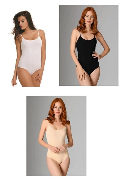 NBB 9 Pack Women's Rope Strap Cotton Lycra Snap Body