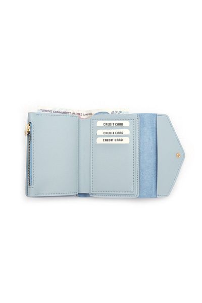 Womancraft Αξεσουάρ για γυναικείο πορτοφόλι Baby Blue Hand Wallet Bag