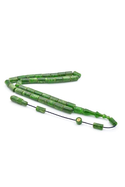 Murty99 Підписаний Еркан Чубукчу, вирізаний з зеленого бурштину, намисто 006