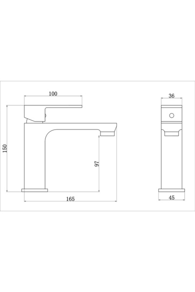 Boheme Fleko Levi Sink Faucet Chrome