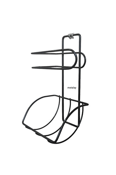 METALAY حامل ورق المرحاض السحري اللزج المقاوم للصدأ باللون الأسود