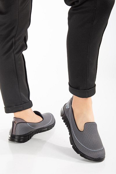 wefashion Women's Orthopedics Grey-Black Walking Shoes