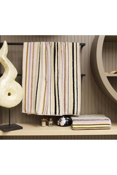 Baveno 100% Cotton 2-Piece 70x140 Cm Colorful Bath Towel Set Hürsan