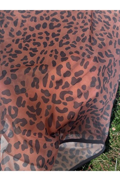 diamor secret Γυναικεία μπλούζα από τούλι με λεοπάρ σχέδιο
