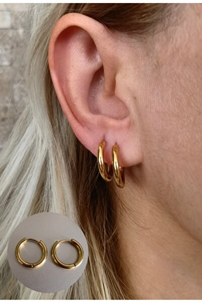 Bylin 100% حلق من الفولاذ الجراحي 316 لتر - سمك 2.5 ملم - القطر الداخلي 12 مل...